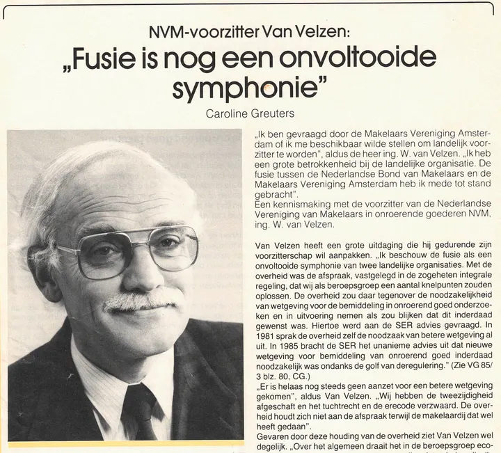 Betrokken bij de NVM (1984)